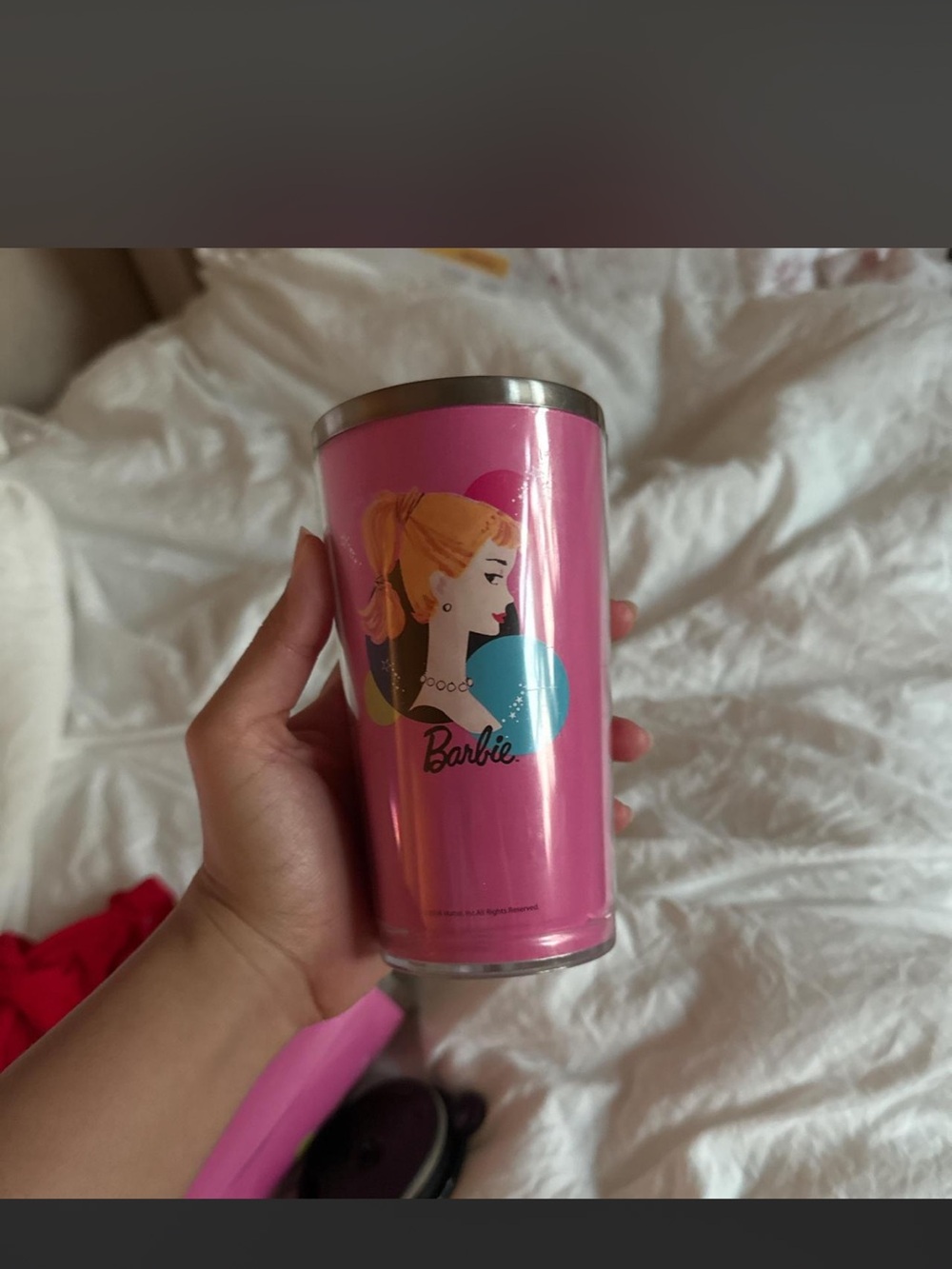 Barbie Thermos Cups bottles pink vintage original - Picture 8 of 8